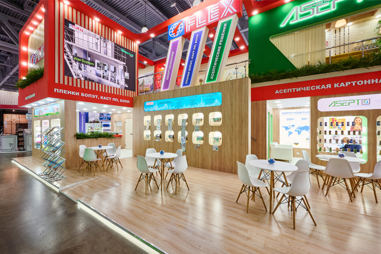 Exhibition stands at RosUpack 3